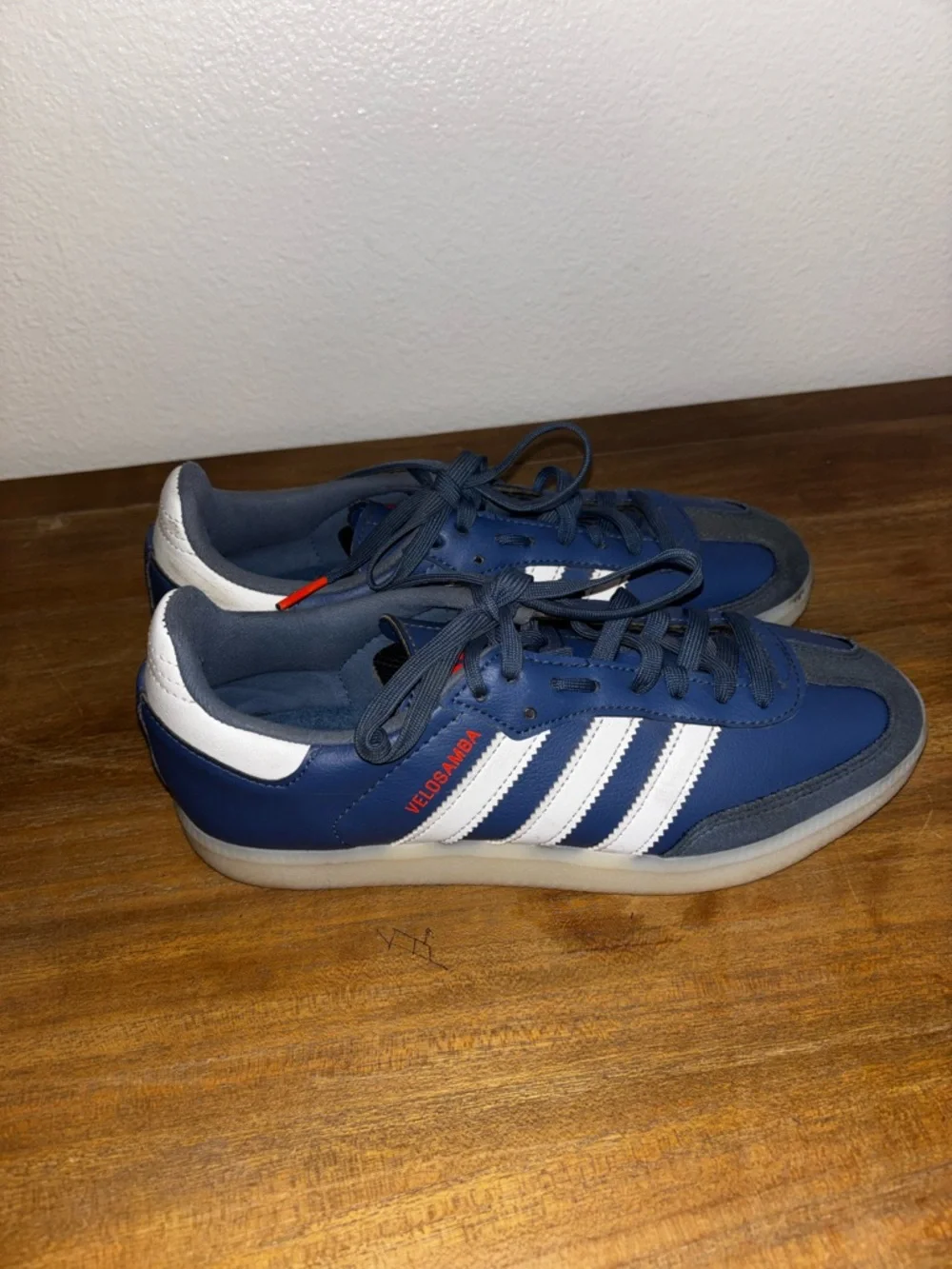 Adidas The Velosamba Vegan Cycling Shoes Blue Size 7 Men's Water Resistant - Picture 2 of 5